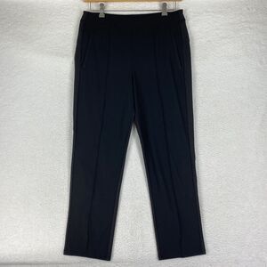 Athleta Pants Womens Sz 14T Tall Black Headlands Hybrid Zip Pockets Stretch Work